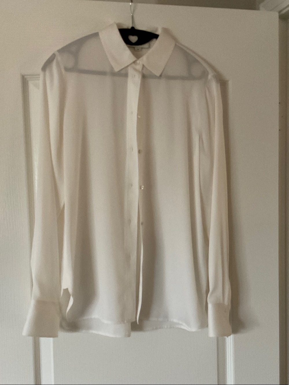 Vince White Long-Sleeve Button-Down Shirt